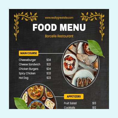 Restaurant Menu